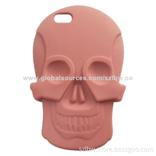 Cool 3D Skull-shaped Silicone Jelly Case for iPhone 5/5S, Available in Various Colors